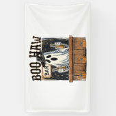 Boo Haw Retro Western Halloween Banner (Vertikal)