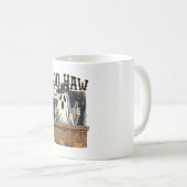 Boo Haw Retro Western Halloween Kaffeetasse (VorderseiteRechts)