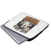 Boo Haw Retro Western Halloween Laptopschutzhülle (Vorne Knopf)