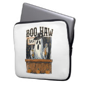 Boo Haw Retro Western Halloween Laptopschutzhülle (Vorderseite Links)