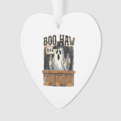 Boo Haw Retro Western Halloween Ornament (Vorderseite)