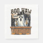 Boo Haw Retro Western Halloween Serviette (Vorderseite)