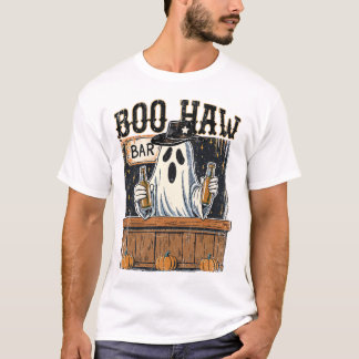 Boo Haw Retro Western Halloween T-Shirt