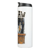 Boo Haw Retro Western Halloween Thermosbecher (Nach rechts gedreht)