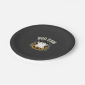 Boo Haw Western Halloween-Geisterdesign Pappteller (Schrägansicht)