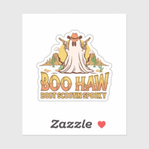 Boo Haw Western Halloween Vintage Geist Lustig Nie Aufkleber