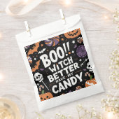 Boo! Hexe hat besser meine Süßigkeiten. | Spooky B Geschenktütchen (Ausgeschnitten)