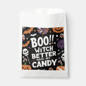 Boo! Hexe hat besser meine Süßigkeiten. | Spooky B Geschenktütchen (Vorderseite)