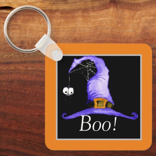 Boo! Hexenhut Schlüsselanhänger (Vorderseite)