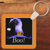 Boo! Hexenhut Schlüsselanhänger (Rückseite)