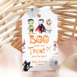 Boo hier ist eine Leckerei für dich Halloween-Part Geschenkanhänger