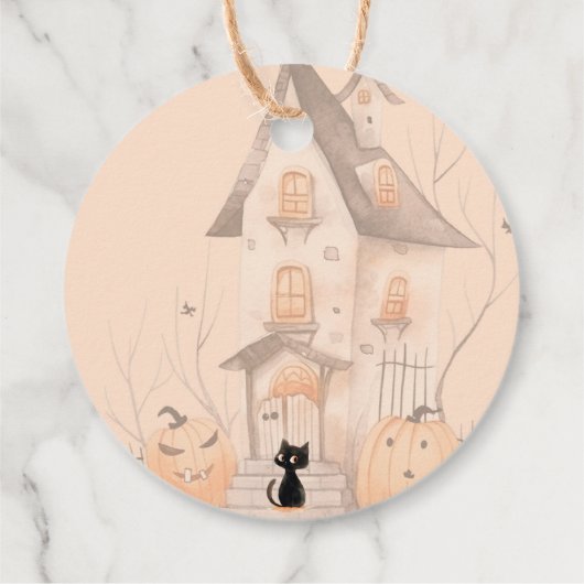 Boo hier ist eine Leckerei für euch Halloween dank Geschenkanhänger (Rückseite)