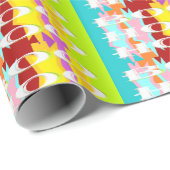 Boo Hoo Design Flash Farben weißer Text Geschenkpapier (Rolleneckpunkt)
