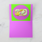 Boo Hoo Design Flash Farben weißer Text Karte (Innenseite)