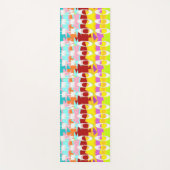Boo Hoo Design Flash Farben weißer Text Yogamatte (Vorderseite)