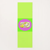 Boo Hoo Design Flash Farben weißer Text Yogamatte (Rückseite)