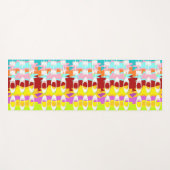 Boo Hoo Design Flash Farben weißer Text Yogamatte (Vorderseite (Horizontal))