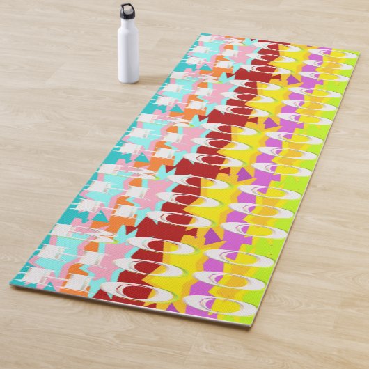 Boo Hoo Design Flash Farben weißer Text Yogamatte (Beispiel)