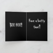 Boo Hoo hat eine Fickzeit Halloween-Karte Karte (Innenseite)