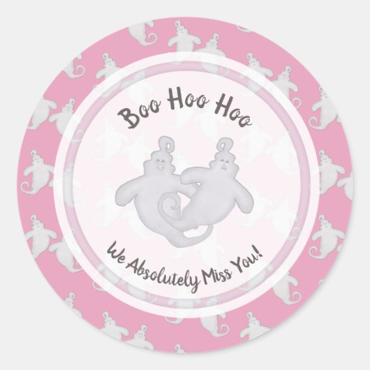 Boo Hoo Hoo Ghost Stickers (Vorderseite)