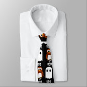 Boo Hoo Owl und Ghost Krawatte (Gebunden)