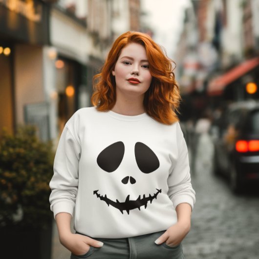 Boo-Hoo Smiley Evil Jack Grinning Ghoul, Monster Sweatshirt