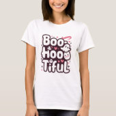 Boo-Hoo-tiful Halloween-Sticker T-Shirt (Vorderseite)