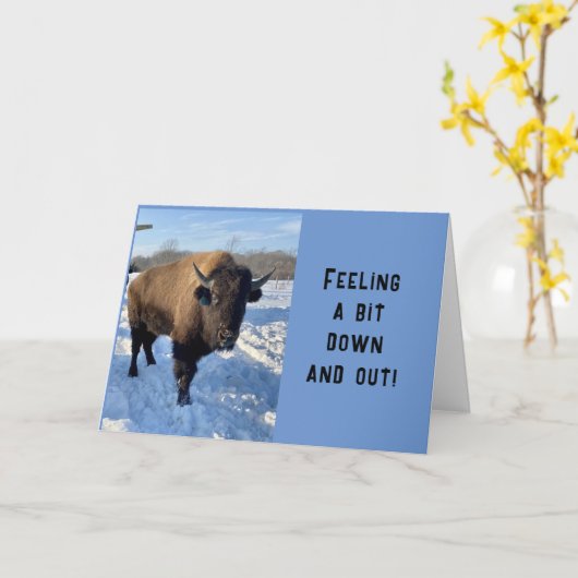 **BOO HOO-VERMISST SIE** KARTE (Gelbe Blume)