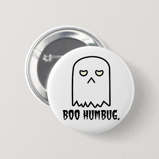 Boo Humbug Button (Vorne & Hinten)