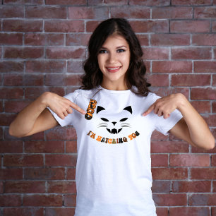Boo, ich beobachte dich beim Schwimmen der Katze T-Shirt