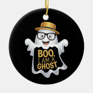 Boo, ich bin ein geistlicher Spaß für Halloween-Li Keramik Ornament