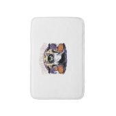 Boo, ich bin ein katzenüberzogener T - Shirt Badematte (Vorderseite Vertikal)