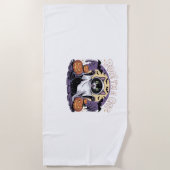 Boo, ich bin ein katzenüberzogener T - Shirt Strandtuch (Vorderseite)