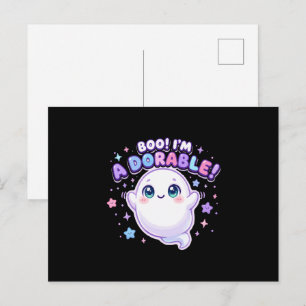 Boo ich bin ein süßer kleiner Geist Postkarte