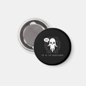 Boo! Ich bin in der Blockchain - Funny Crypto Ghos Magnet (Vorderseite/Rückseite)