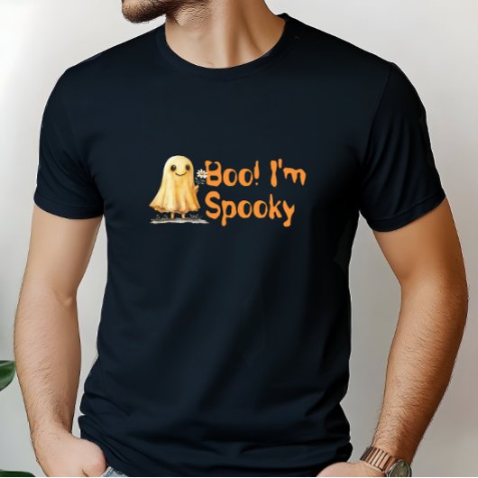 Boo! Ich bin Spooky Lächeln Geisterorange T-Shirt