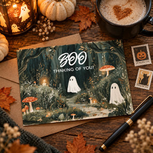 Boo, ich denke an Dich süße Halloween-Grußkarte Postkarte