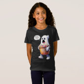 Boo! Ich wollte noch mehr Süßigkeiten! Geist mit E T-Shirt (Vorne ganz)