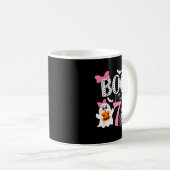 Boo I'm Seven Ghost Seventh 7th Birthday Halloween Kaffeetasse (VorderseiteRechts)