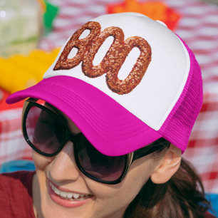 Boo Imitats Sequin Look Orange Truckerkappe
