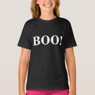Boo! in fetten Briefen für Halloween T-Shirt