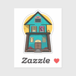 Boo ist da? Spuk Haus Aufkleber