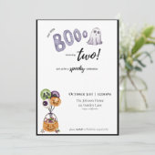 Boo ist die zweitägige Einladung (Stehend Vorderseite)