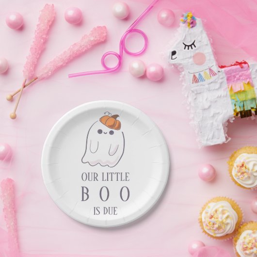 Boo ist fällig für Geisterkürbis-Teller Pappteller (Party)