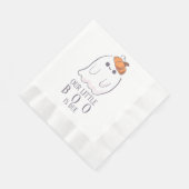 Boo ist fällig für kundenspezifische Ghost-Kürbiss Serviette (Ecke)