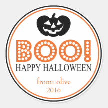 Boo! Jack-O-Laterne (schwarz / orange)