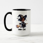 Boo-Jee Black Witch Halloween Mug Tasse (Links)