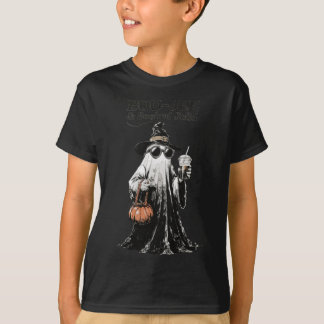 Boo-Jee & Booked Solid Retro-Geist Halloween T-Shirt
