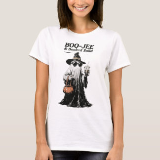 Boo-Jee & Booked Solid Retro-Geist Halloween T-Shirt