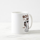 Boo Jee Boujee Ghost Halloween Fun Oktober Vibes Kaffeetasse (VorderseiteRechts)